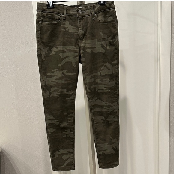 Levi’s 711 Skinny Green Camo Jeans Sz 28 - Picture 10 of 10
